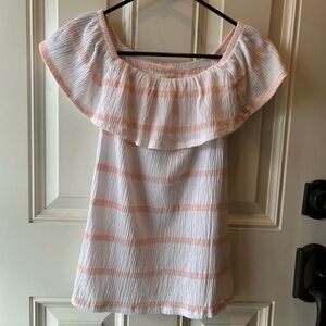 Maison Jules ruffly off the shoulder top size small